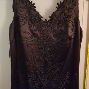 Black evening gown